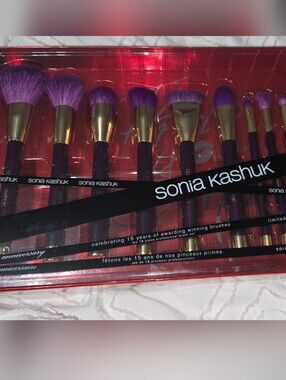 Sonia Kashuk Purple & Gold 15-Piece Makeup Brush Set